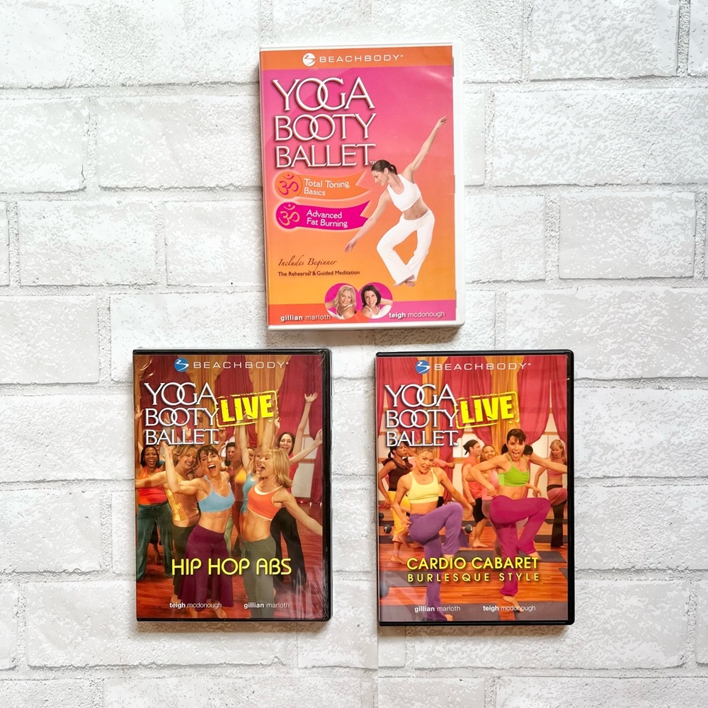 Beachbody Yoga Booty Ballet 3-DVD Bundle - Gillian Marloth & Teigh McDonough